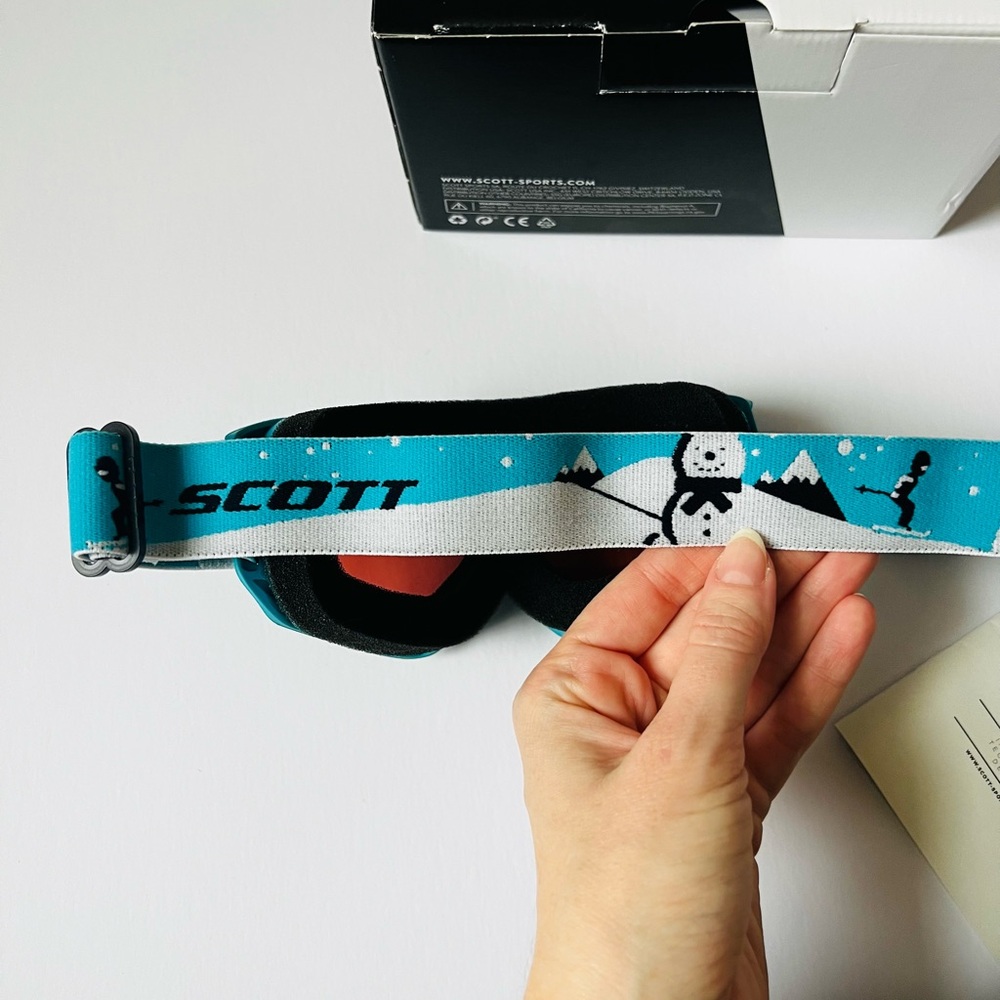 Scott Teal Ski Goggles with Red Lenses - Picture 4 of 5